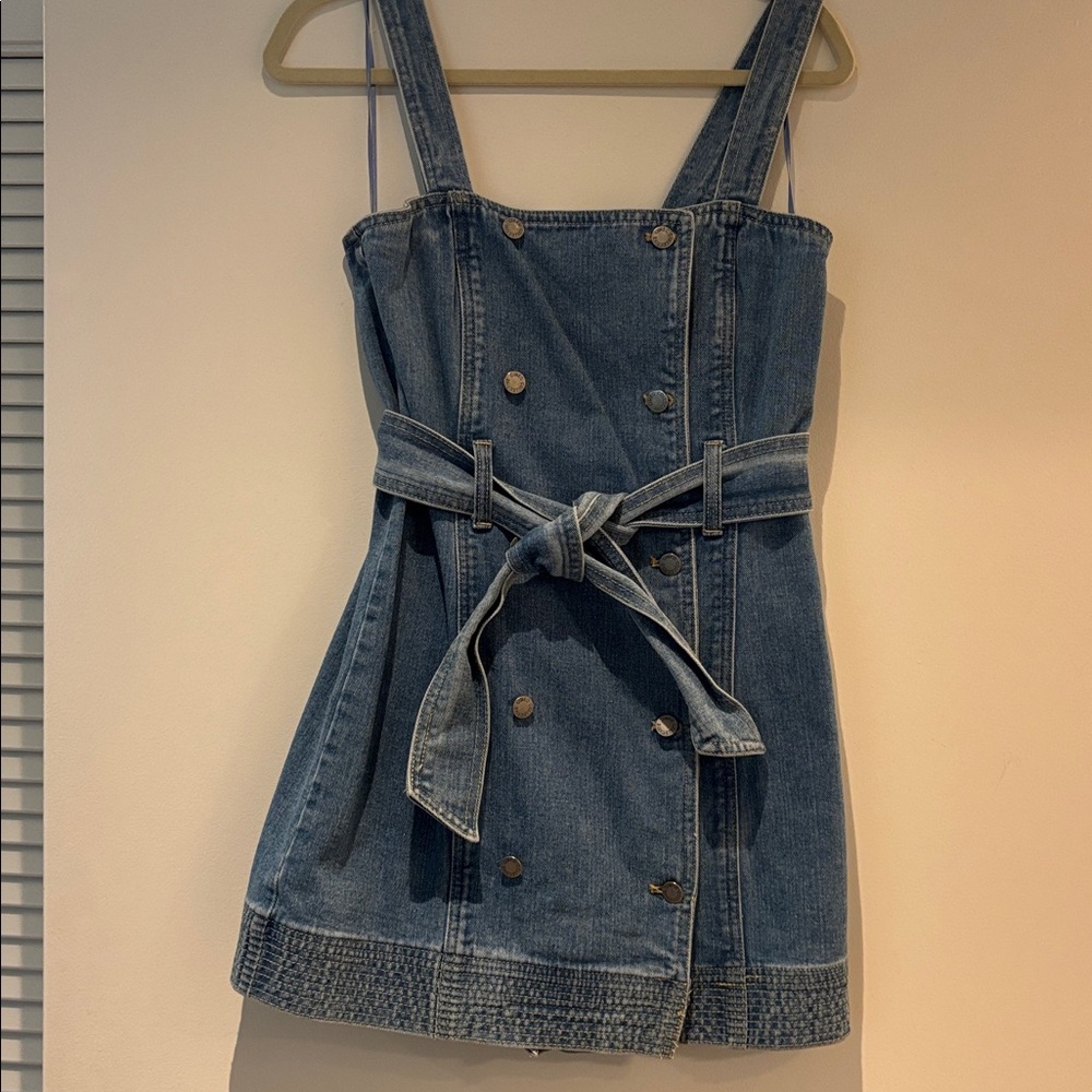 CAMEO Denim Button-Up Dress with Belt
